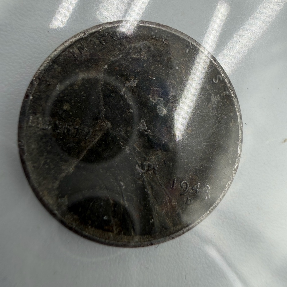 1943 D Lincoln Wheat Cent : Steel Cent